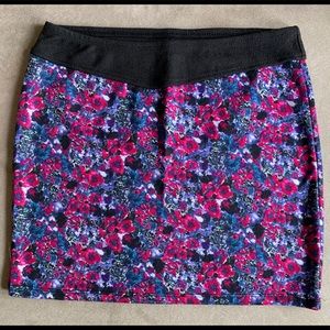 Floral Mini Skirt